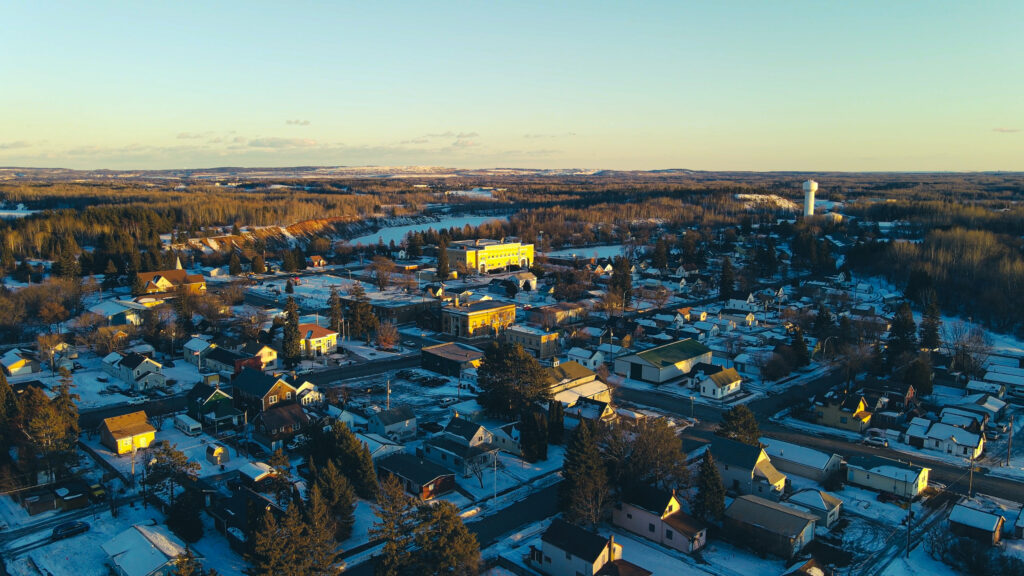 Sky View of Mountain Iron